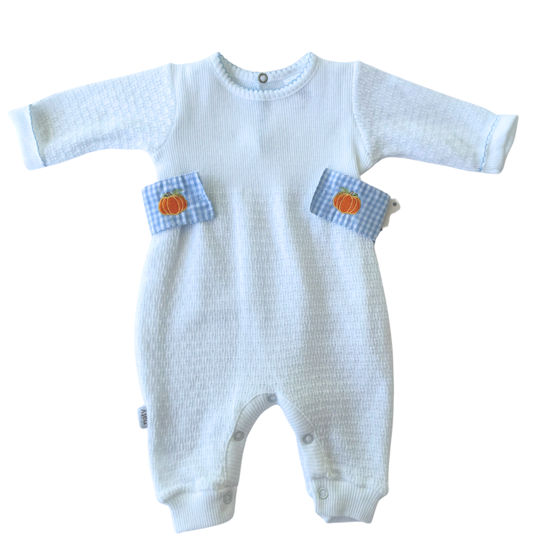 Paty Knit Romper Pumpkin