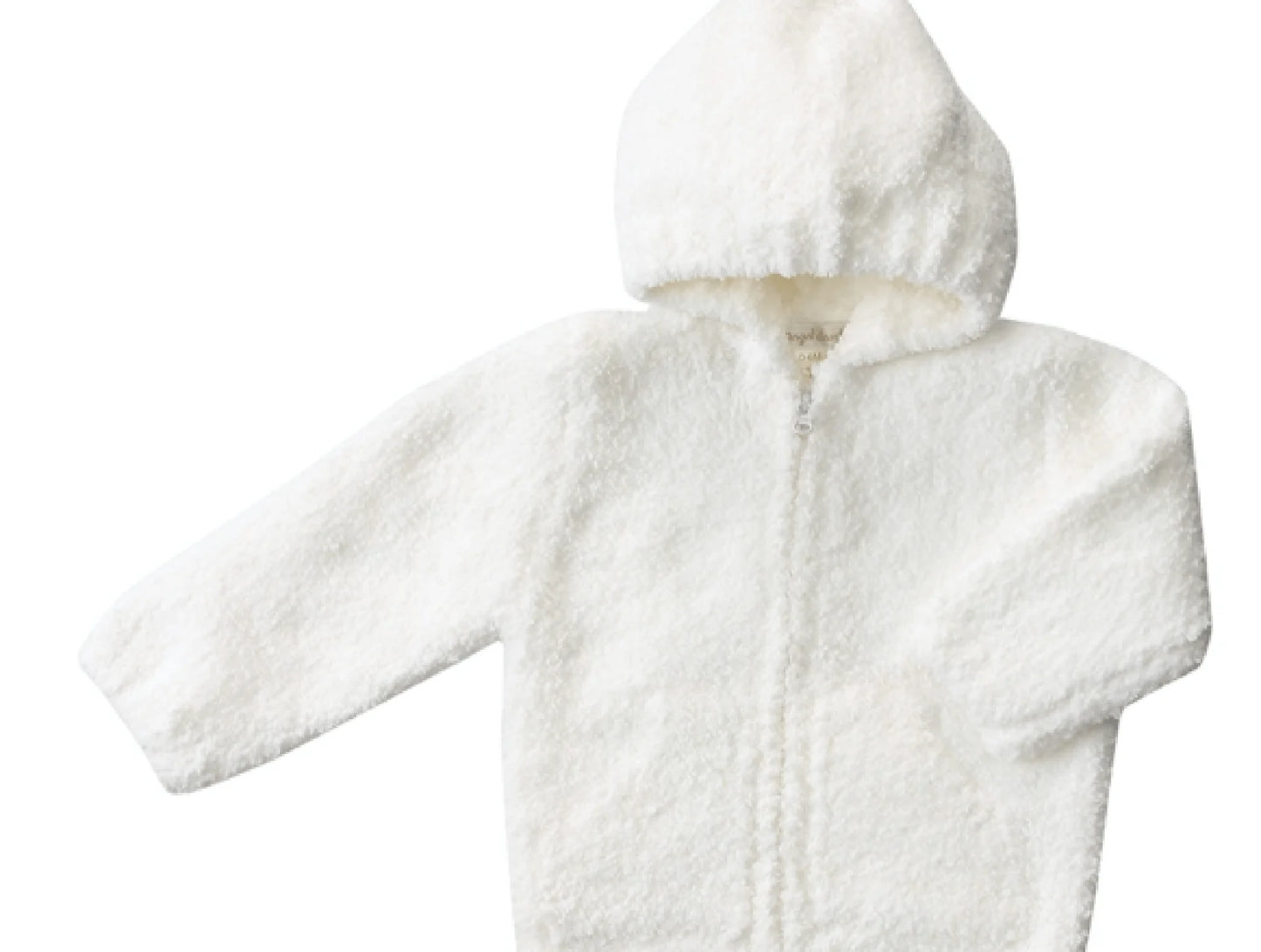 White Chenille Hoodie