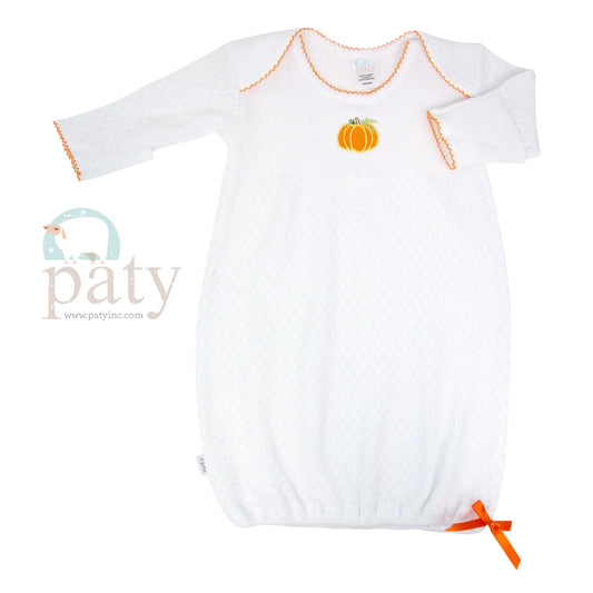 Pumpkin Paty Embroidery Gown