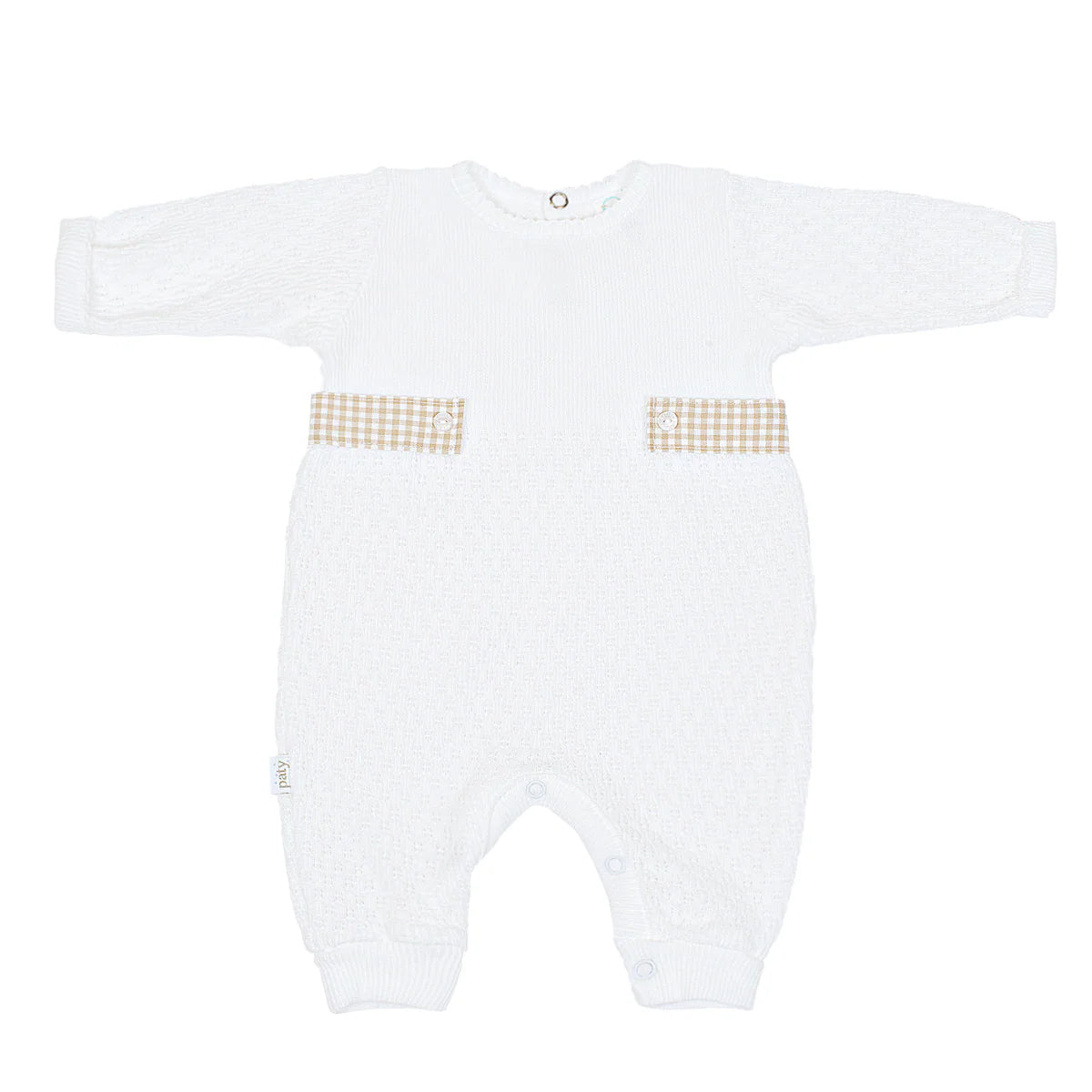 Khaki Paty Knit Romper