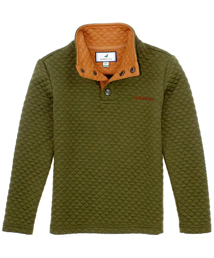 Boys Club Pullover - Olive