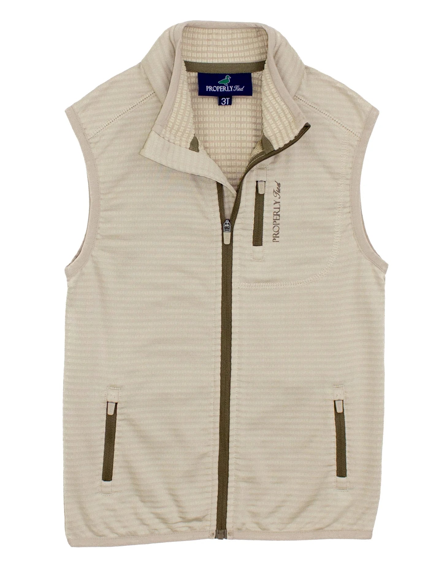 Boys Fairhope Vest Khaki